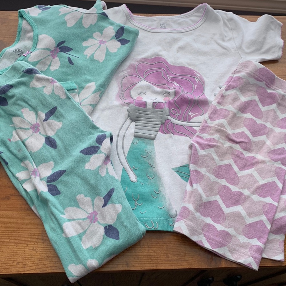 Carter’s 4 Piece Mermaid PJ Set